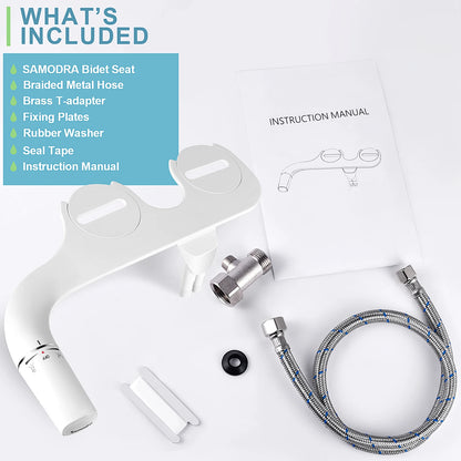Ultra-Slim Non-Electric Bidet Attachment