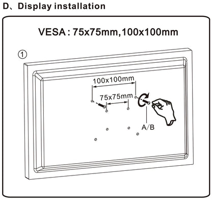 F80 Gas Spring Monitor Arm Mount