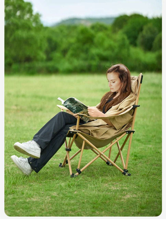 2-in-1 Adjustable Camping Recliner Chair