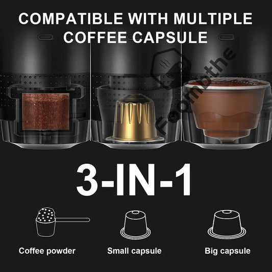 Portable 20-Bar Espresso Maker for Home Travel Camping