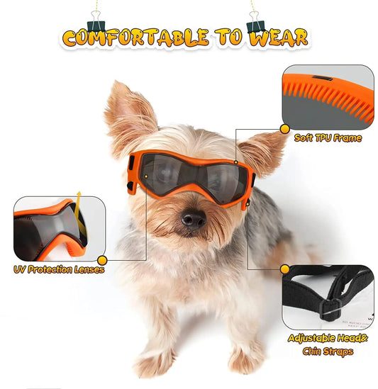 Dog Goggles UV Protection Sunglasses for Small & Medium Dogs