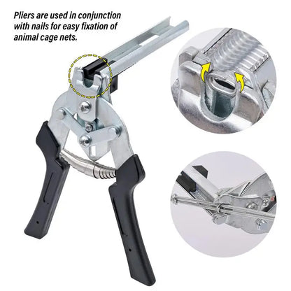 Cage Wire Pliers with M Nails Set
