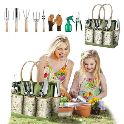 9PCS Garden Tool Set with Tote Bag