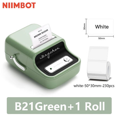 NiiMbot B21 Bluetooth Label Maker with Extra Rolls