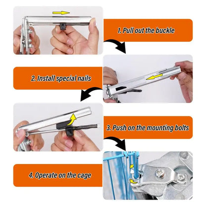 Cage Wire Pliers with M Nails Set