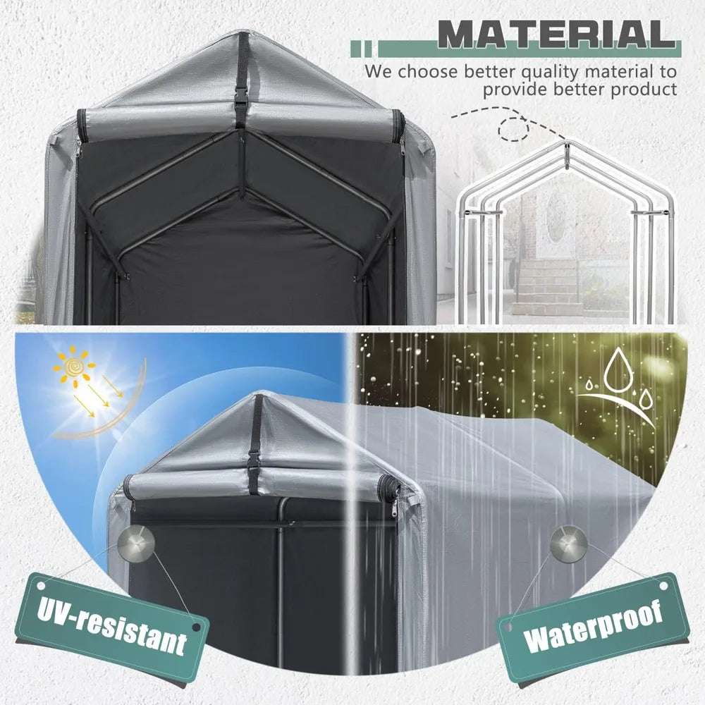 6ft x 3ft Outdoor Storage Shed Tent Waterproof