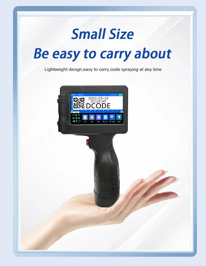 Handheld Inkjet Printer – 600DPI Portable Label Gun