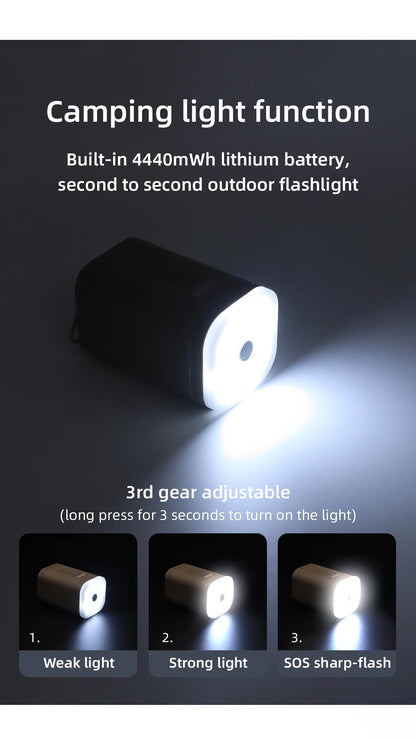 Camping Electric Air Pump with Light