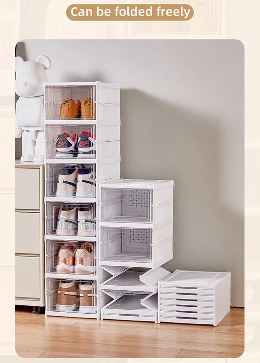 Foldable Stackable Shoe Storage Box
