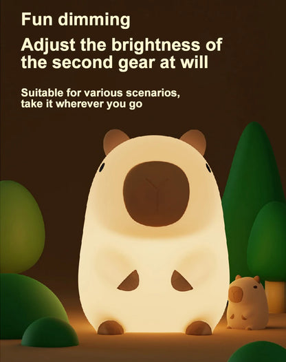 Capybara Night Light for Kids Room
