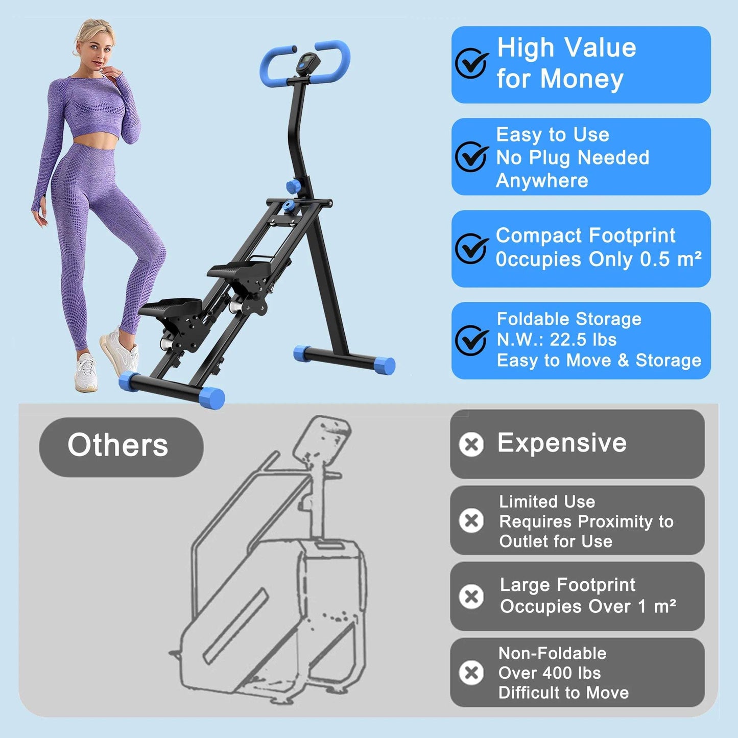 Heaven’s Stair Vertical Climber Home Fitness Machine