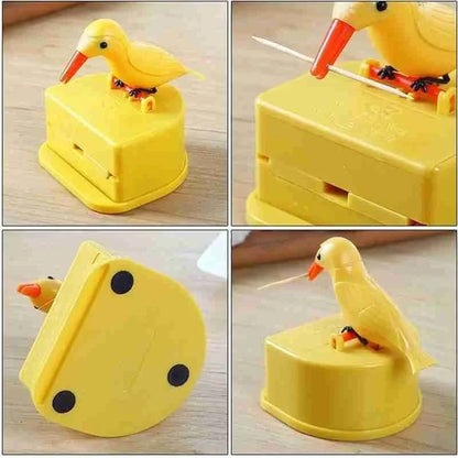 Automatic Bird Toothpick Dispenser Holder