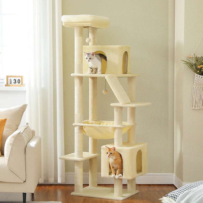 180cm Large Cat Tree Tower with Hammock