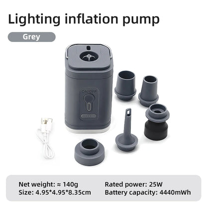 Camping Electric Air Pump with Light