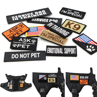 Camouflage Tactical Dog Harness with Leash Set