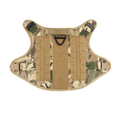 Camouflage Tactical Dog Harness with Leash Set
