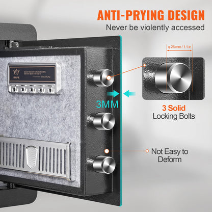 Digital Safe Box with Dual Alarm System