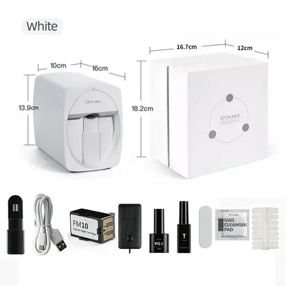 Smart 2400dpi Portable 3D Nail Printer