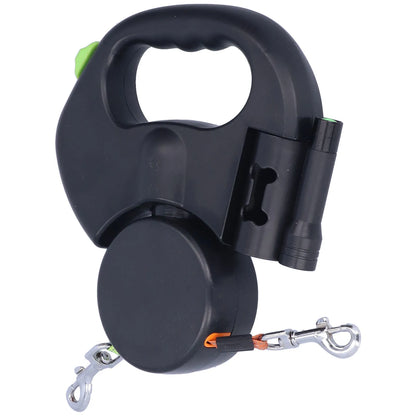 Tangle-Free Dual Retractable Dog Leash with LED