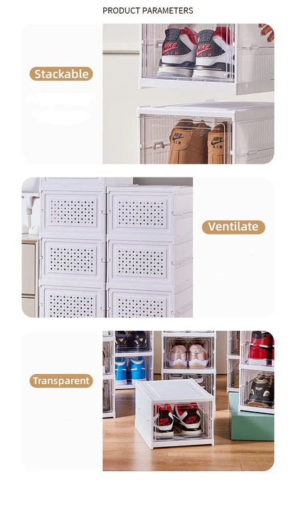 Foldable Stackable Shoe Storage Box