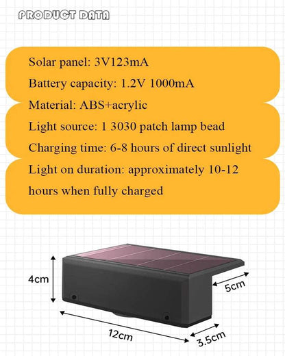 Solar Wall Lights Outdoor Dual Color