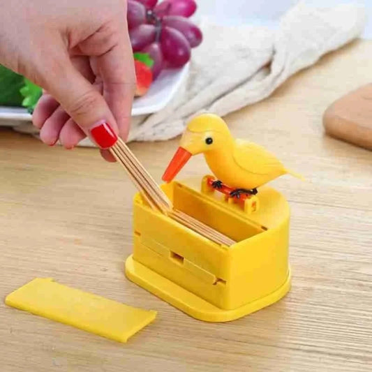 Automatic Bird Toothpick Dispenser Holder