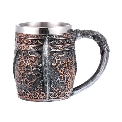 500ml Viking Style Wooden Insulated Mug