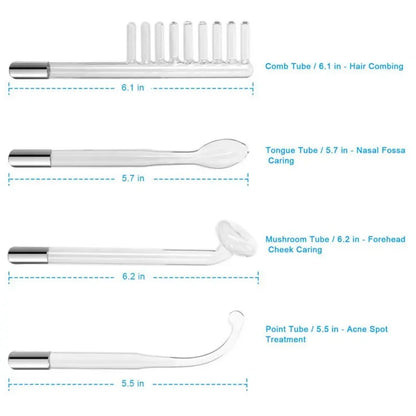 Portable High Frequency Skin Therapy Wand Kit