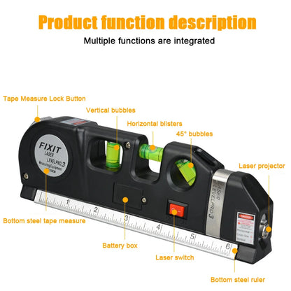 3-in-1 Magnetic Laser Level Tool