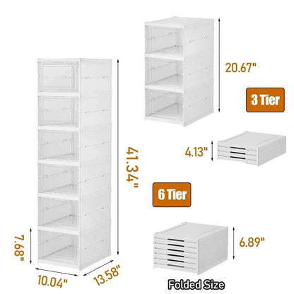 Foldable Stackable Shoe Storage Box