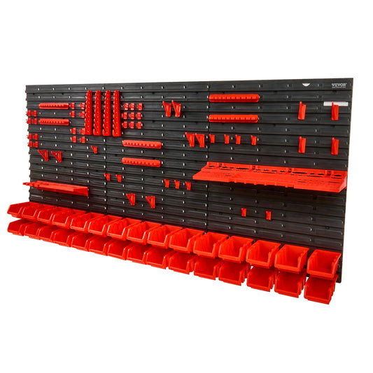 Wall Mounted Tool Storage Organizer Rack-30/48Bin