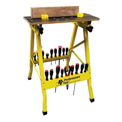 Folding Workbench with Clamp System