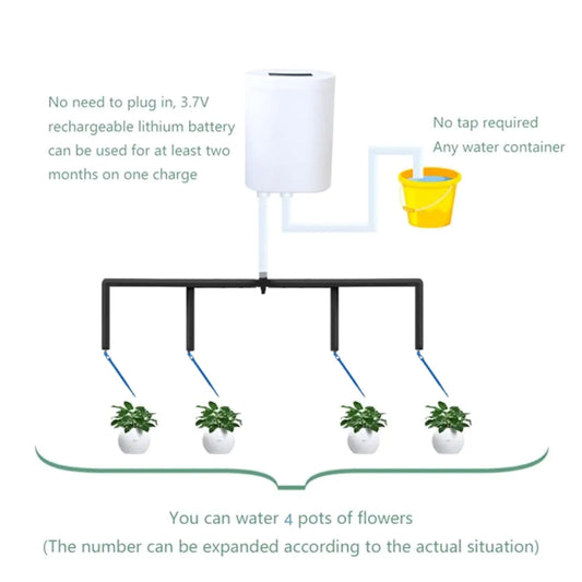 Automatic Timer Drip Irrigation Kit 4/8/12/16 Pump