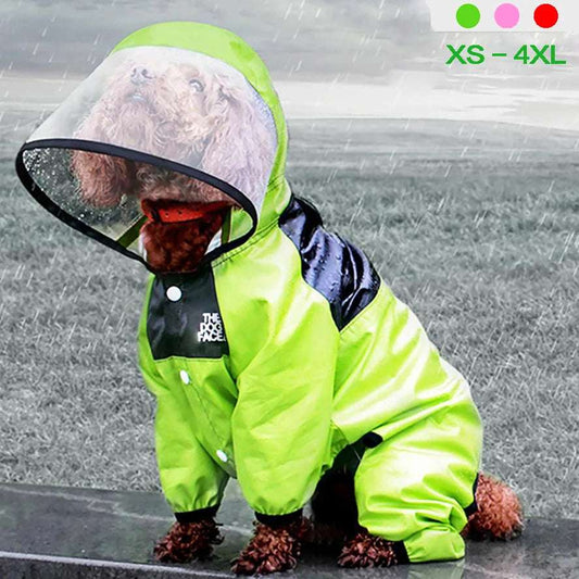 Fashion Waterproof Dog Raincoat with Hood