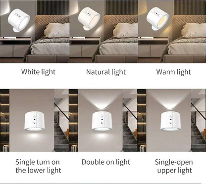 Dual-Sided Magnetic LED Wall Lamp