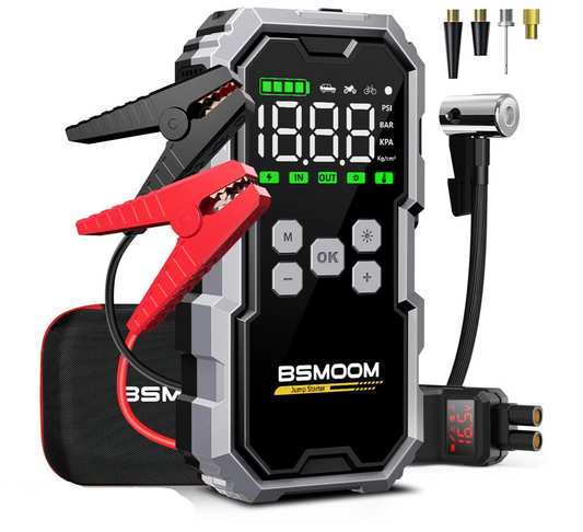 BSMOOM Car Jump Starter with Air Pump – 21800mAh/26800mAh