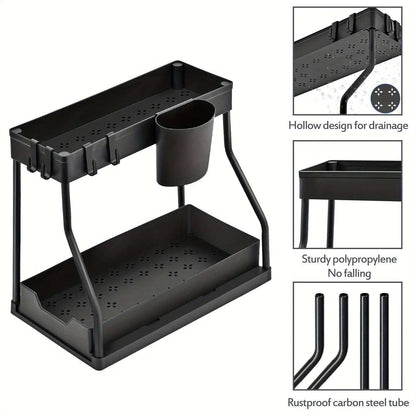 Multi-Tier Kitchen Utensil & Spice Organizer