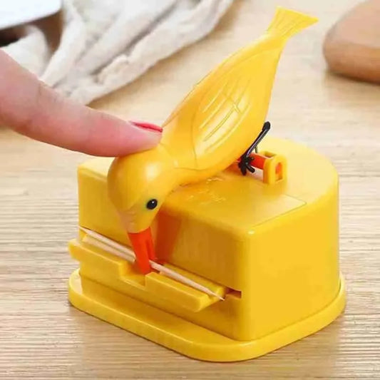 Automatic Bird Toothpick Dispenser Holder