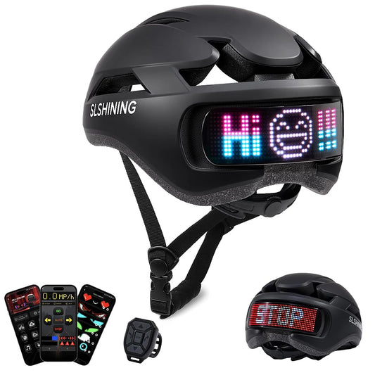 Smart LED Bike Helmet with App Control