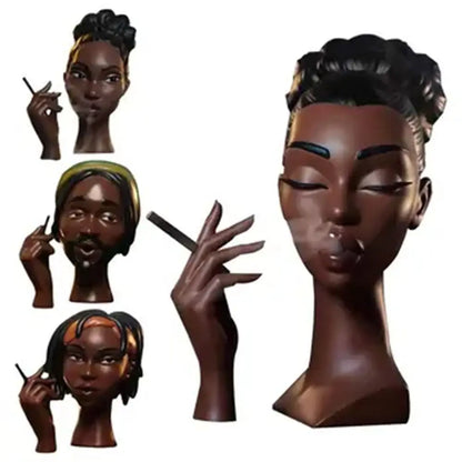 NEW Black Woman Head Incense Burner