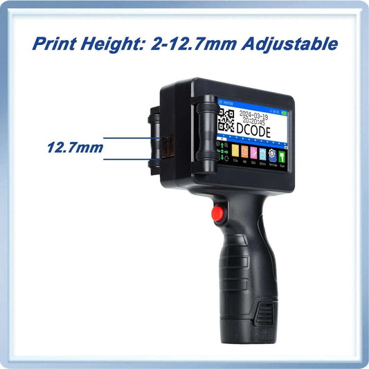 Handheld Inkjet Printer – 600DPI Portable Label Gun