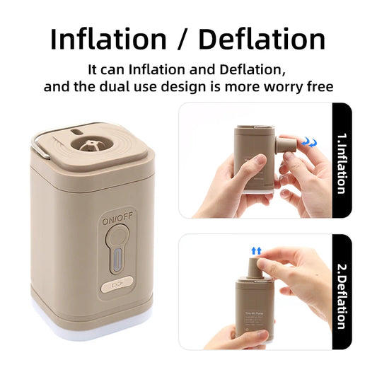 Camping Electric Air Pump with Light