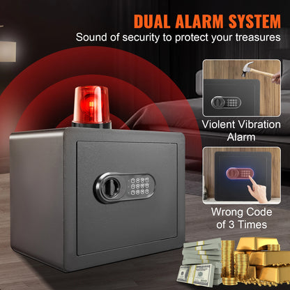 Digital Safe Box with Dual Alarm System