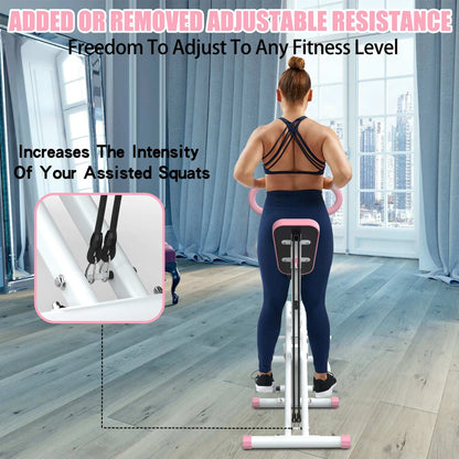 Compact Foldable Home Squat Machine