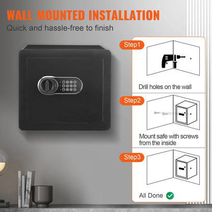 Digital Safe Box with Dual Alarm System