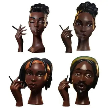 NEW Black Woman Head Incense Burner