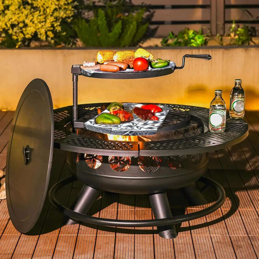 36 Inch Outdoor Fire Pit Grill Table