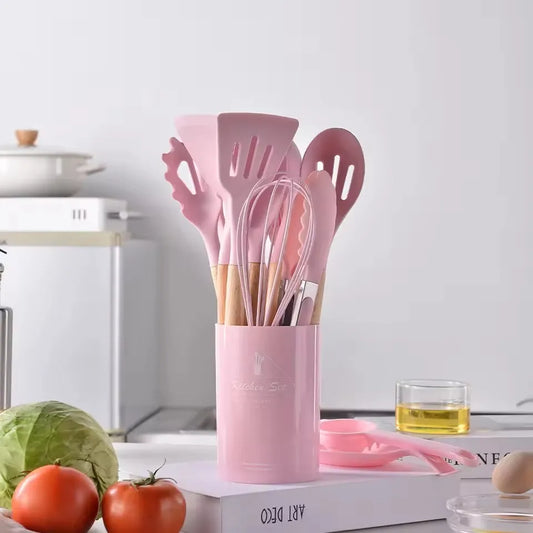 12PCS Silicone Cooking Utensil Set
