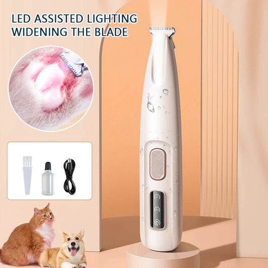 Rechargeable Pet Paw Trimmer LED