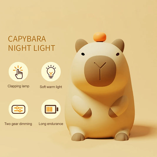 Capybara Night Light for Kids Room